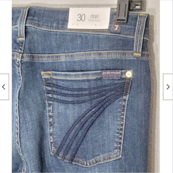 NWT 7 for All Mankind Dojo Wide Leg Jeans 30 Nordica - Picture 8 of 14